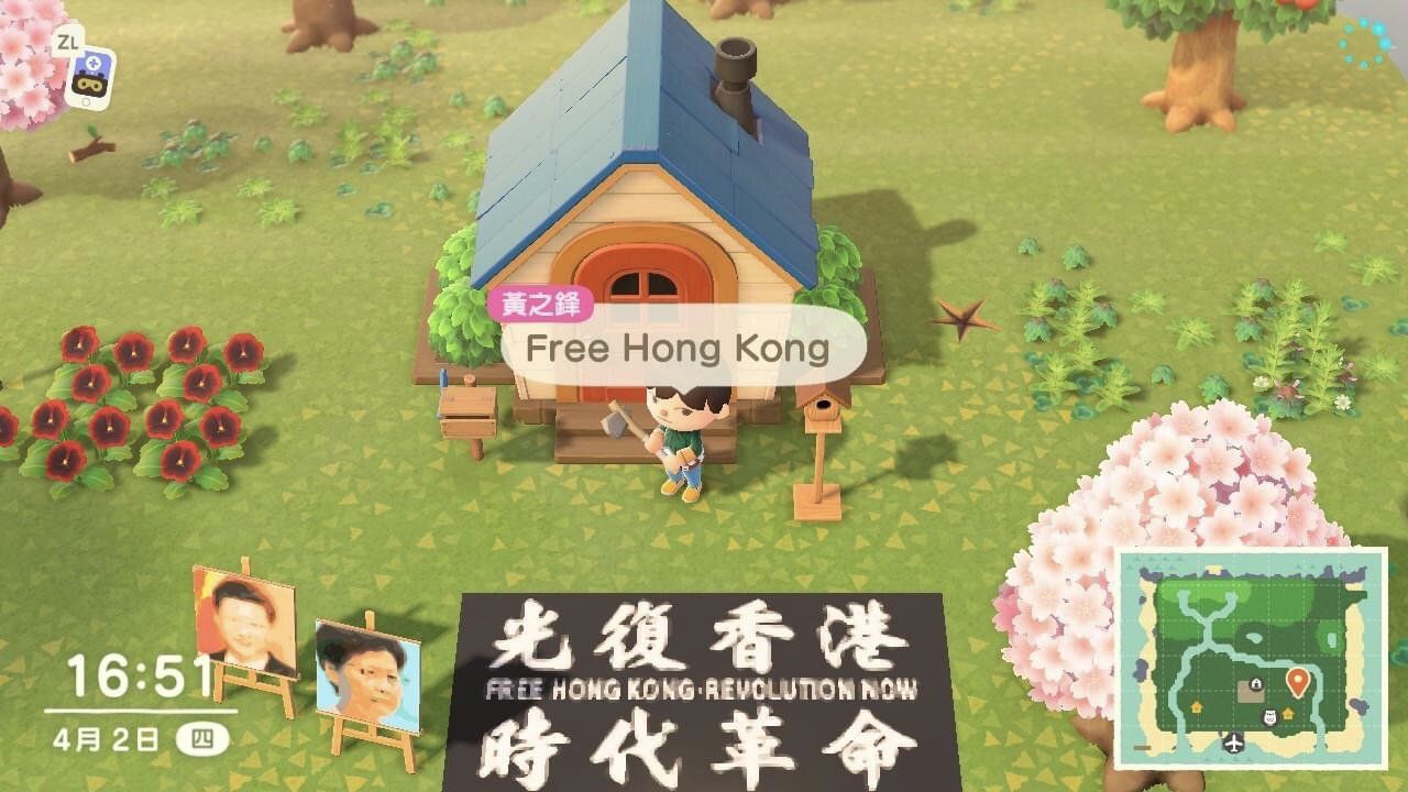 Protestele din Hong Kong pentru libertate s-au mutat în jocul Animal Crossing