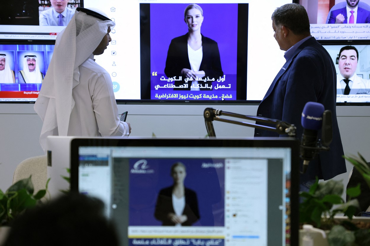 Un site de știri din Kuwait a dezvăluit un prezentator generat de inteligența artificială, al doilea de acest fel din lume