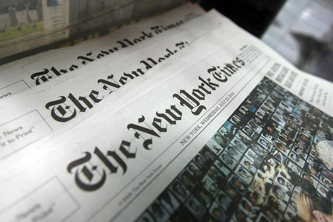 Angajații New York Times se plâng de comentariile redactorului-șef despre tinerii jurnaliști
